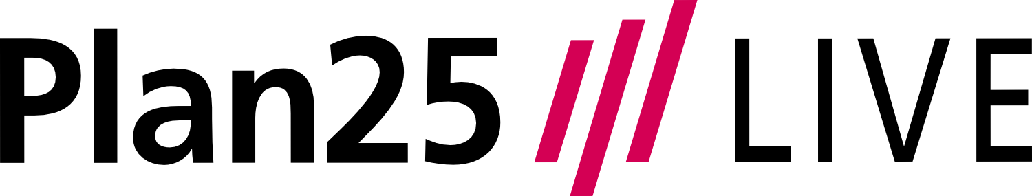 Plan25///Live Logo